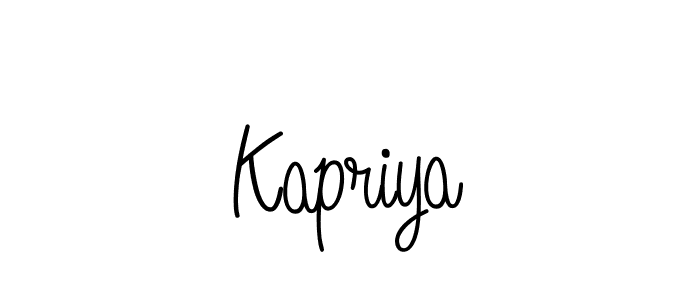 if you are searching for the best signature style for your name Kapriya. so please give up your signature search. here we have designed multiple signature styles  using Angelique-Rose-font-FFP. Kapriya signature style 5 images and pictures png