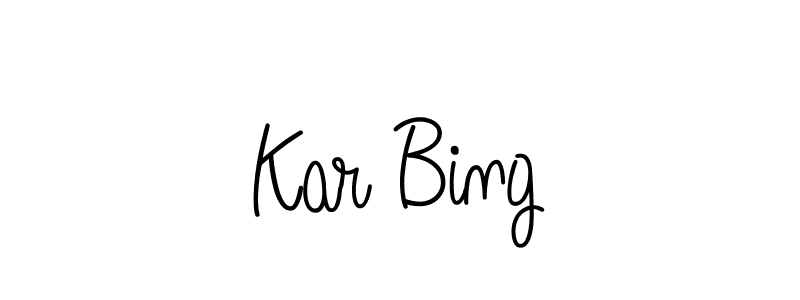 Kar Bing stylish signature style. Best Handwritten Sign (Angelique-Rose-font-FFP) for my name. Handwritten Signature Collection Ideas for my name Kar Bing. Kar Bing signature style 5 images and pictures png