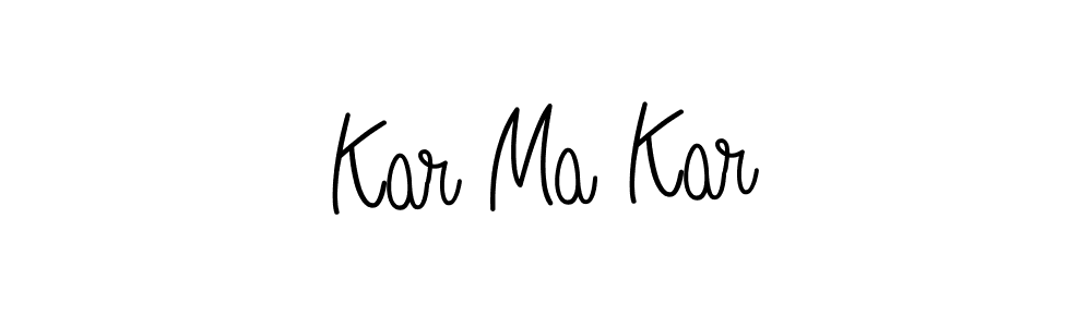 Angelique-Rose-font-FFP is a professional signature style that is perfect for those who want to add a touch of class to their signature. It is also a great choice for those who want to make their signature more unique. Get Kar Ma Kar name to fancy signature for free. Kar Ma Kar signature style 5 images and pictures png