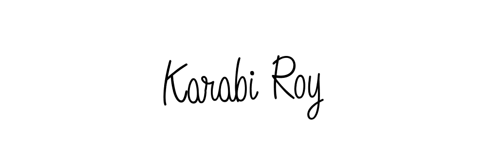 Angelique-Rose-font-FFP is a professional signature style that is perfect for those who want to add a touch of class to their signature. It is also a great choice for those who want to make their signature more unique. Get Karabi Roy name to fancy signature for free. Karabi Roy signature style 5 images and pictures png