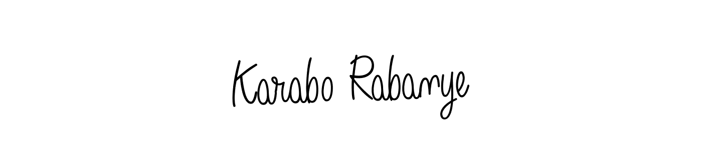 Make a beautiful signature design for name Karabo Rabanye. Use this online signature maker to create a handwritten signature for free. Karabo Rabanye signature style 5 images and pictures png