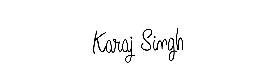 Use a signature maker to create a handwritten signature online. With this signature software, you can design (Angelique-Rose-font-FFP) your own signature for name Karaj Singh. Karaj Singh signature style 5 images and pictures png