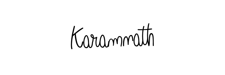 Karamnath stylish signature style. Best Handwritten Sign (Angelique-Rose-font-FFP) for my name. Handwritten Signature Collection Ideas for my name Karamnath. Karamnath signature style 5 images and pictures png