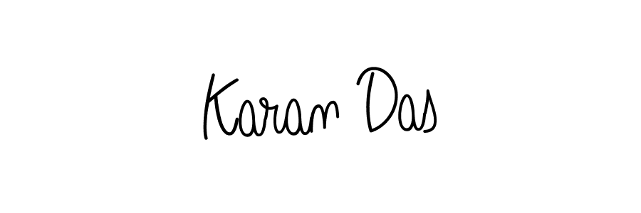 The best way (Angelique-Rose-font-FFP) to make a short signature is to pick only two or three words in your name. The name Karan Das include a total of six letters. For converting this name. Karan Das signature style 5 images and pictures png