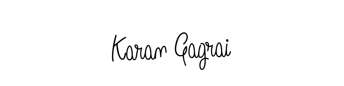 Use a signature maker to create a handwritten signature online. With this signature software, you can design (Angelique-Rose-font-FFP) your own signature for name Karan Gagrai. Karan Gagrai signature style 5 images and pictures png