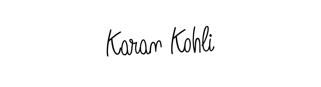 if you are searching for the best signature style for your name Karan Kohli. so please give up your signature search. here we have designed multiple signature styles  using Angelique-Rose-font-FFP. Karan Kohli signature style 5 images and pictures png