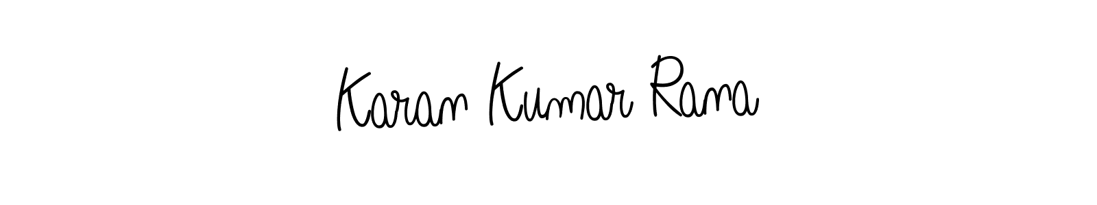 How to make Karan Kumar Rana name signature. Use Angelique-Rose-font-FFP style for creating short signs online. This is the latest handwritten sign. Karan Kumar Rana signature style 5 images and pictures png