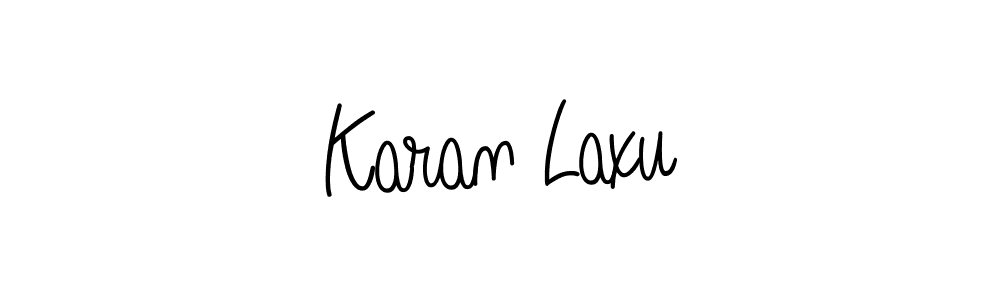 How to make Karan Laxu signature? Angelique-Rose-font-FFP is a professional autograph style. Create handwritten signature for Karan Laxu name. Karan Laxu signature style 5 images and pictures png