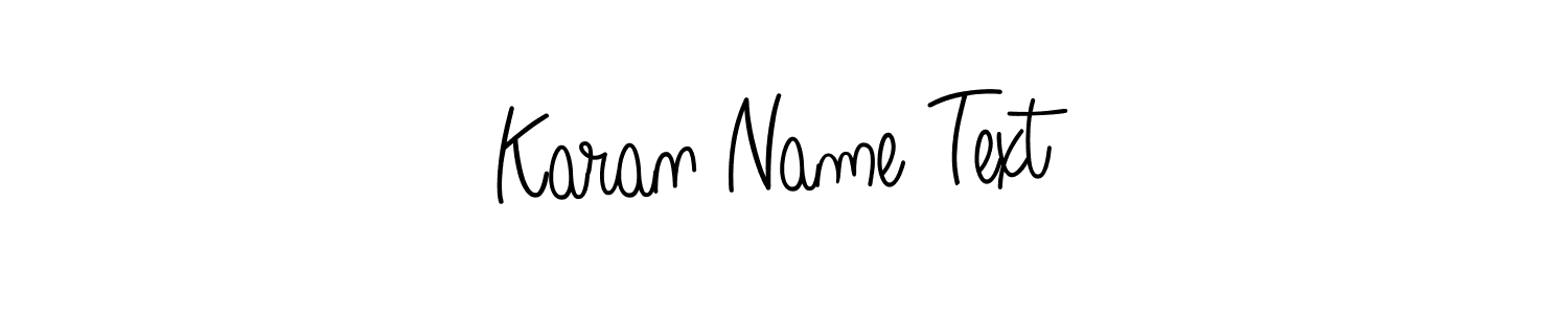 Make a beautiful signature design for name Karan Name Text. With this signature (Angelique-Rose-font-FFP) style, you can create a handwritten signature for free. Karan Name Text signature style 5 images and pictures png