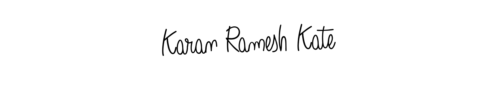 You should practise on your own different ways (Angelique-Rose-font-FFP) to write your name (Karan Ramesh Kate) in signature. don't let someone else do it for you. Karan Ramesh Kate signature style 5 images and pictures png