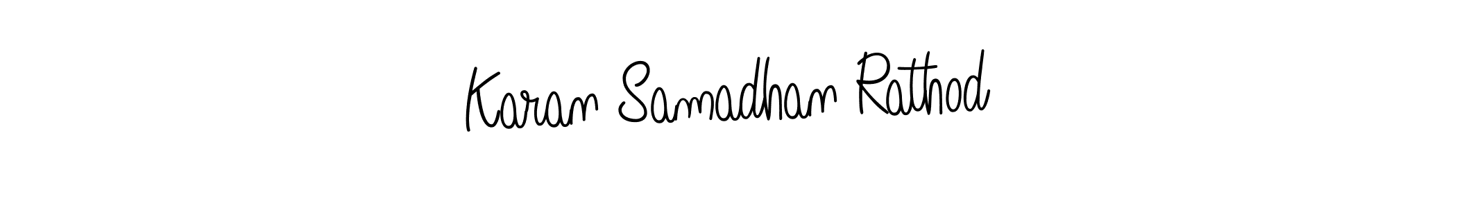 It looks lik you need a new signature style for name Karan Samadhan Rathod. Design unique handwritten (Angelique-Rose-font-FFP) signature with our free signature maker in just a few clicks. Karan Samadhan Rathod signature style 5 images and pictures png