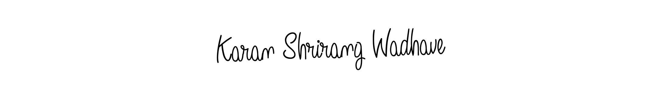 Similarly Angelique-Rose-font-FFP is the best handwritten signature design. Signature creator online .You can use it as an online autograph creator for name Karan Shrirang Wadhave. Karan Shrirang Wadhave signature style 5 images and pictures png