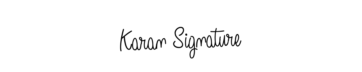 How to make Karan Signature signature? Angelique-Rose-font-FFP is a professional autograph style. Create handwritten signature for Karan Signature name. Karan Signature signature style 5 images and pictures png