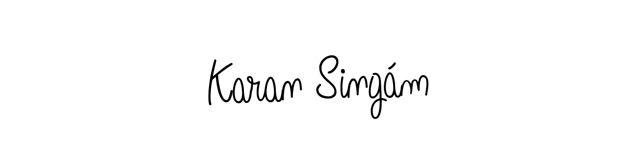 if you are searching for the best signature style for your name Karan Singám. so please give up your signature search. here we have designed multiple signature styles  using Angelique-Rose-font-FFP. Karan Singám signature style 5 images and pictures png