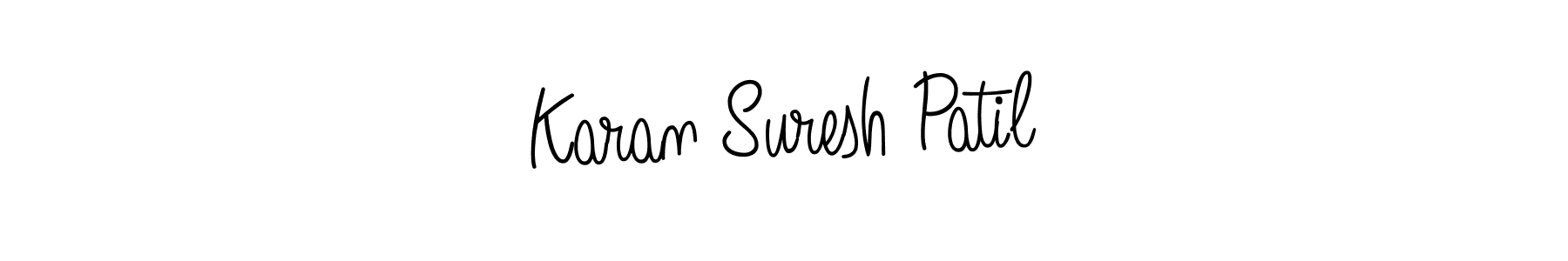 Karan Suresh Patil stylish signature style. Best Handwritten Sign (Angelique-Rose-font-FFP) for my name. Handwritten Signature Collection Ideas for my name Karan Suresh Patil. Karan Suresh Patil signature style 5 images and pictures png