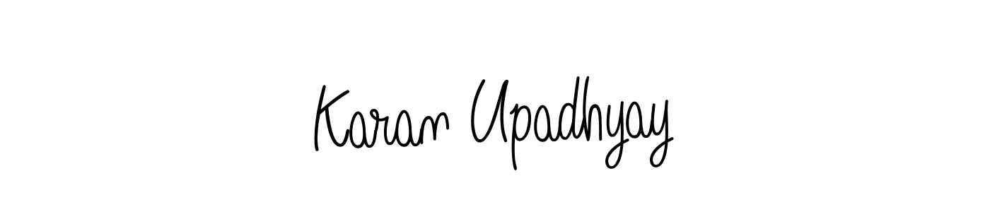 Design your own signature with our free online signature maker. With this signature software, you can create a handwritten (Angelique-Rose-font-FFP) signature for name Karan Upadhyay. Karan Upadhyay signature style 5 images and pictures png