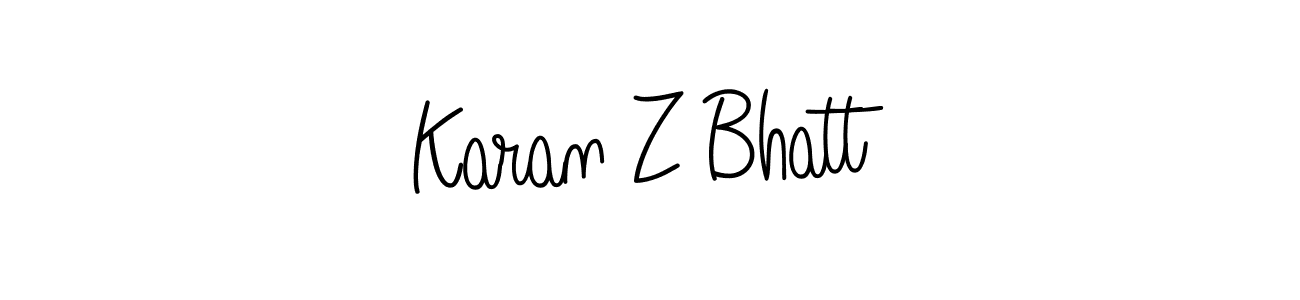 if you are searching for the best signature style for your name Karan Z Bhatt. so please give up your signature search. here we have designed multiple signature styles  using Angelique-Rose-font-FFP. Karan Z Bhatt signature style 5 images and pictures png