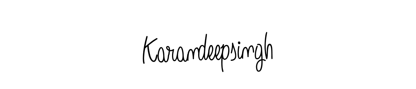 How to make Karandeepsingh signature? Angelique-Rose-font-FFP is a professional autograph style. Create handwritten signature for Karandeepsingh name. Karandeepsingh signature style 5 images and pictures png