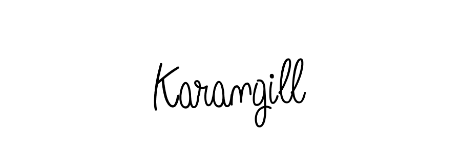 Make a short Karangill signature style. Manage your documents anywhere anytime using Angelique-Rose-font-FFP. Create and add eSignatures, submit forms, share and send files easily. Karangill signature style 5 images and pictures png