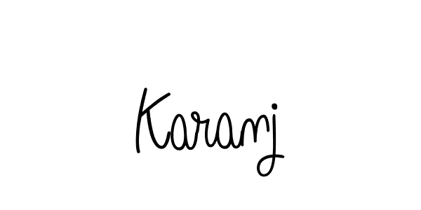 The best way (Angelique-Rose-font-FFP) to make a short signature is to pick only two or three words in your name. The name Karanj include a total of six letters. For converting this name. Karanj signature style 5 images and pictures png