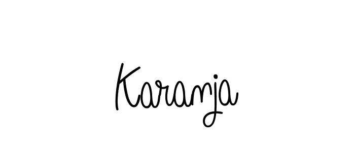 Use a signature maker to create a handwritten signature online. With this signature software, you can design (Angelique-Rose-font-FFP) your own signature for name Karanja. Karanja signature style 5 images and pictures png