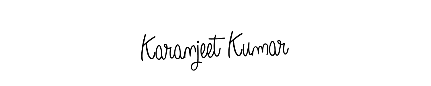 Make a beautiful signature design for name Karanjeet Kumar. With this signature (Angelique-Rose-font-FFP) style, you can create a handwritten signature for free. Karanjeet Kumar signature style 5 images and pictures png