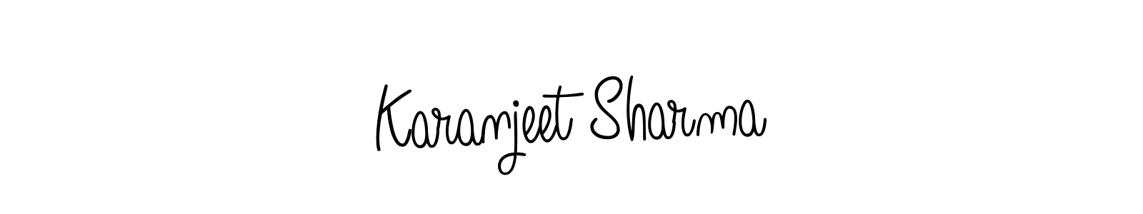 Karanjeet Sharma stylish signature style. Best Handwritten Sign (Angelique-Rose-font-FFP) for my name. Handwritten Signature Collection Ideas for my name Karanjeet Sharma. Karanjeet Sharma signature style 5 images and pictures png