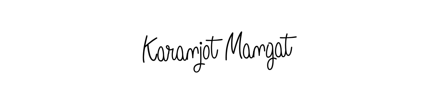 Also we have Karanjot Mangat name is the best signature style. Create professional handwritten signature collection using Angelique-Rose-font-FFP autograph style. Karanjot Mangat signature style 5 images and pictures png