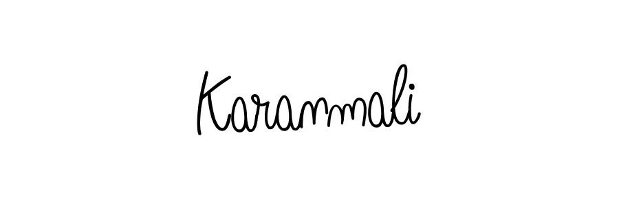 Also we have Karanmali name is the best signature style. Create professional handwritten signature collection using Angelique-Rose-font-FFP autograph style. Karanmali signature style 5 images and pictures png