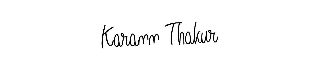 Design your own signature with our free online signature maker. With this signature software, you can create a handwritten (Angelique-Rose-font-FFP) signature for name Karann Thakur. Karann Thakur signature style 5 images and pictures png