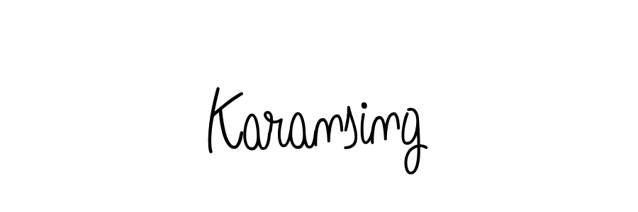 Use a signature maker to create a handwritten signature online. With this signature software, you can design (Angelique-Rose-font-FFP) your own signature for name Karansing. Karansing signature style 5 images and pictures png