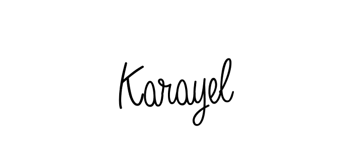 How to Draw Karayel signature style? Angelique-Rose-font-FFP is a latest design signature styles for name Karayel. Karayel signature style 5 images and pictures png