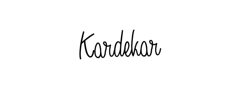 How to make Kardekar name signature. Use Angelique-Rose-font-FFP style for creating short signs online. This is the latest handwritten sign. Kardekar signature style 5 images and pictures png