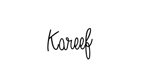 Kareef stylish signature style. Best Handwritten Sign (Angelique-Rose-font-FFP) for my name. Handwritten Signature Collection Ideas for my name Kareef. Kareef signature style 5 images and pictures png