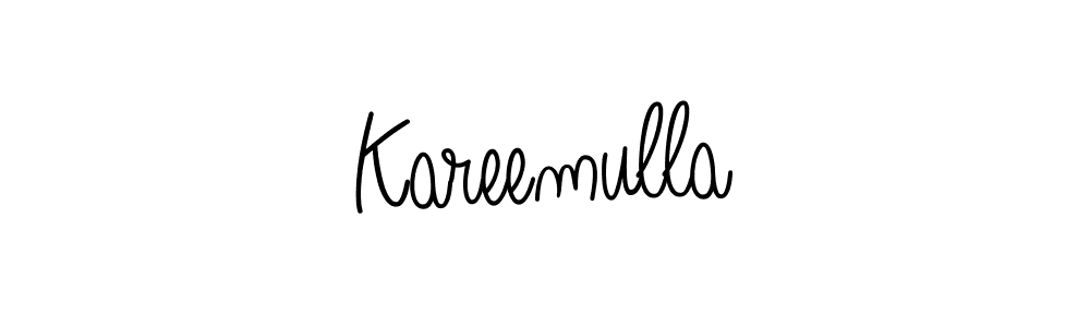 The best way (Angelique-Rose-font-FFP) to make a short signature is to pick only two or three words in your name. The name Kareemulla include a total of six letters. For converting this name. Kareemulla signature style 5 images and pictures png