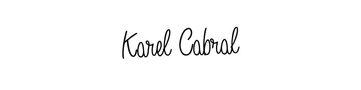 Best and Professional Signature Style for Karel Cabral. Angelique-Rose-font-FFP Best Signature Style Collection. Karel Cabral signature style 5 images and pictures png