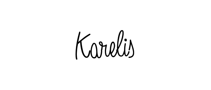 Similarly Angelique-Rose-font-FFP is the best handwritten signature design. Signature creator online .You can use it as an online autograph creator for name Karelis. Karelis signature style 5 images and pictures png