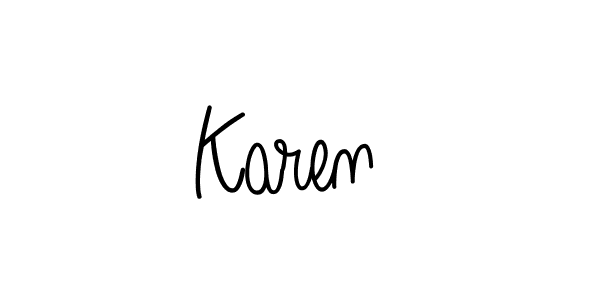 It looks lik you need a new signature style for name Karen . Design unique handwritten (Angelique-Rose-font-FFP) signature with our free signature maker in just a few clicks. Karen  signature style 5 images and pictures png