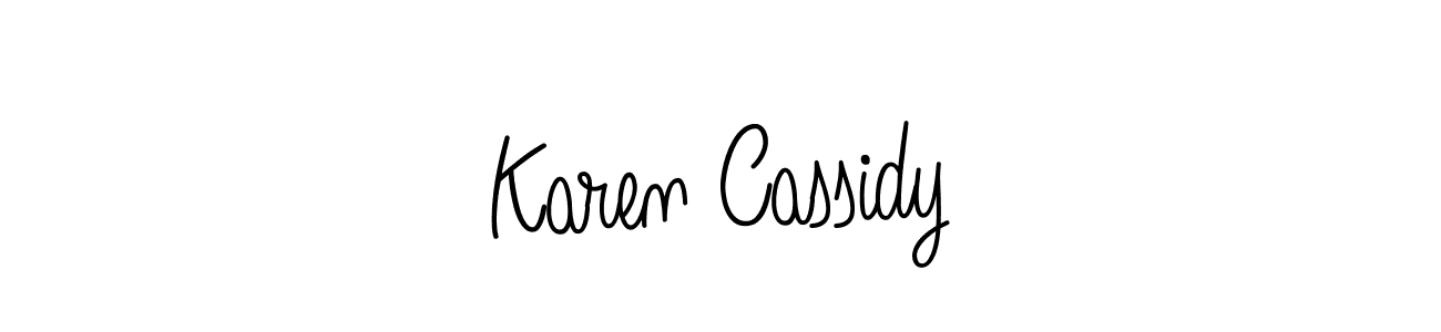 Angelique-Rose-font-FFP is a professional signature style that is perfect for those who want to add a touch of class to their signature. It is also a great choice for those who want to make their signature more unique. Get Karen Cassidy name to fancy signature for free. Karen Cassidy signature style 5 images and pictures png