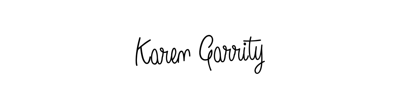 How to make Karen Garrity signature? Angelique-Rose-font-FFP is a professional autograph style. Create handwritten signature for Karen Garrity name. Karen Garrity signature style 5 images and pictures png