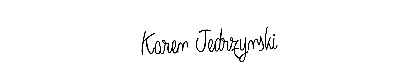 How to make Karen Jedrzynski signature? Angelique-Rose-font-FFP is a professional autograph style. Create handwritten signature for Karen Jedrzynski name. Karen Jedrzynski signature style 5 images and pictures png