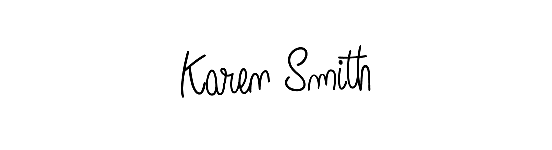 Angelique-Rose-font-FFP is a professional signature style that is perfect for those who want to add a touch of class to their signature. It is also a great choice for those who want to make their signature more unique. Get Karen Smith name to fancy signature for free. Karen Smith signature style 5 images and pictures png