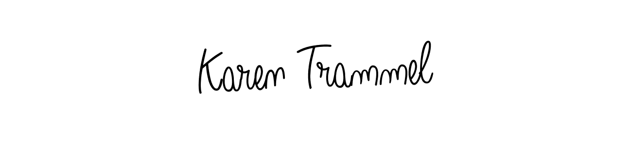 Similarly Angelique-Rose-font-FFP is the best handwritten signature design. Signature creator online .You can use it as an online autograph creator for name Karen Trammel. Karen Trammel signature style 5 images and pictures png