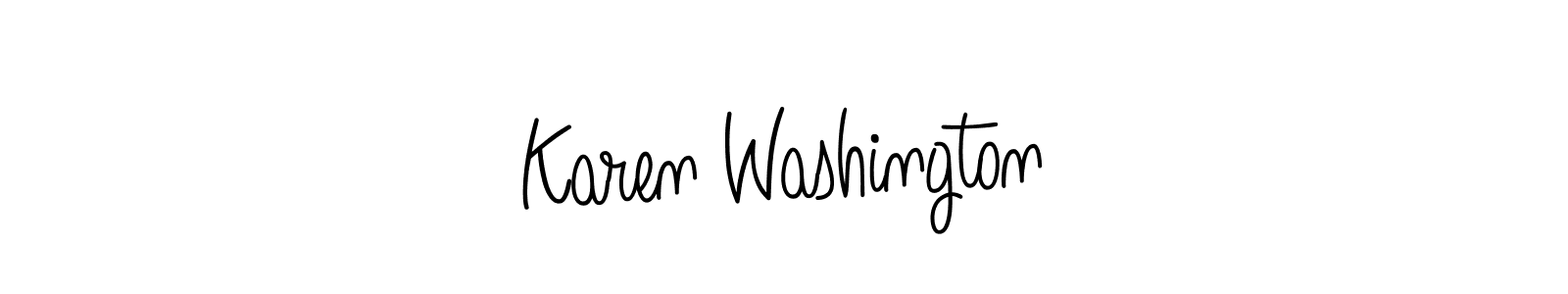 Once you've used our free online signature maker to create your best signature Angelique-Rose-font-FFP style, it's time to enjoy all of the benefits that Karen Washington name signing documents. Karen Washington signature style 5 images and pictures png