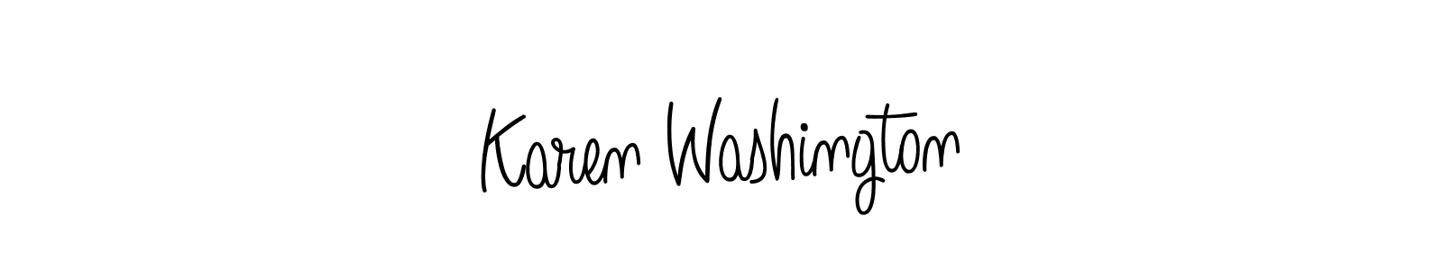 Once you've used our free online signature maker to create your best signature Angelique-Rose-font-FFP style, it's time to enjoy all of the benefits that Karen Washington name signing documents. Karen Washington signature style 5 images and pictures png