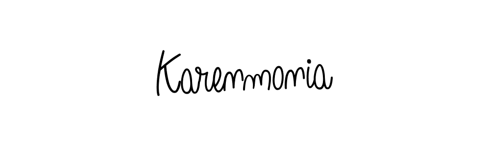 Also You can easily find your signature by using the search form. We will create Karenmonia name handwritten signature images for you free of cost using Angelique-Rose-font-FFP sign style. Karenmonia signature style 5 images and pictures png