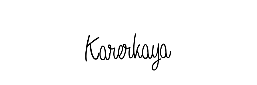 Make a short Karerkaya signature style. Manage your documents anywhere anytime using Angelique-Rose-font-FFP. Create and add eSignatures, submit forms, share and send files easily. Karerkaya signature style 5 images and pictures png