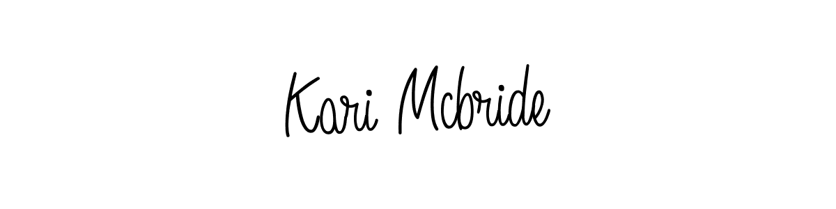 Make a beautiful signature design for name Kari Mcbride. With this signature (Angelique-Rose-font-FFP) style, you can create a handwritten signature for free. Kari Mcbride signature style 5 images and pictures png