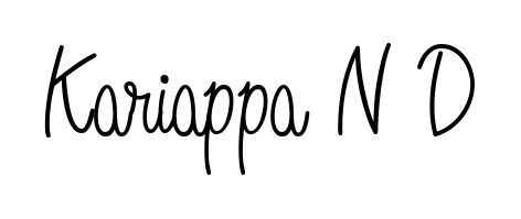 Make a beautiful signature design for name Kariappa N D. Use this online signature maker to create a handwritten signature for free. Kariappa N D signature style 5 images and pictures png