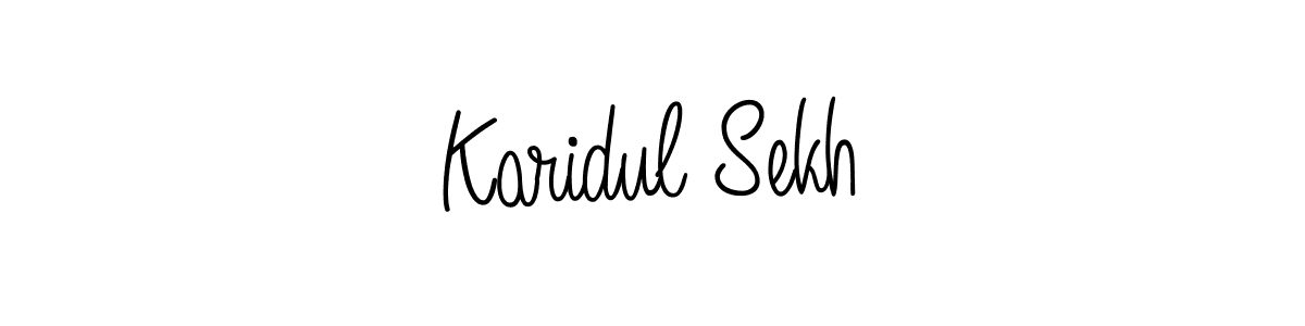 How to make Karidul Sekh signature? Angelique-Rose-font-FFP is a professional autograph style. Create handwritten signature for Karidul Sekh name. Karidul Sekh signature style 5 images and pictures png